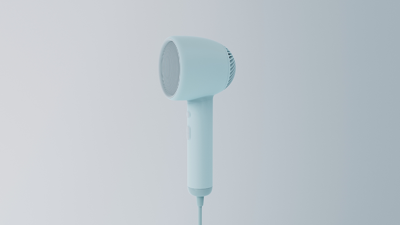 hair drier，Keyshot rendering，industrial design，product design，sample reels，