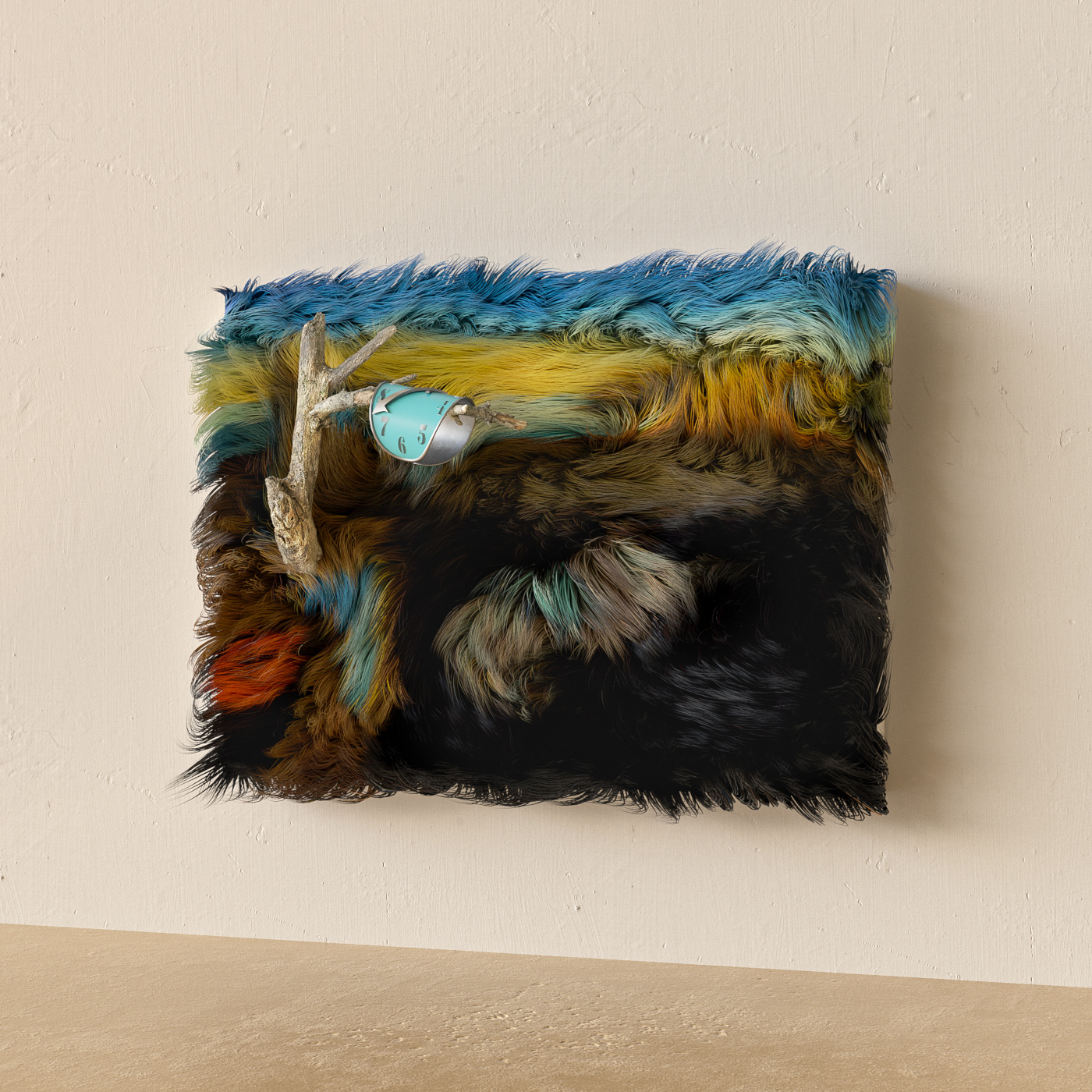 hair，painting，3d，leather and fur，