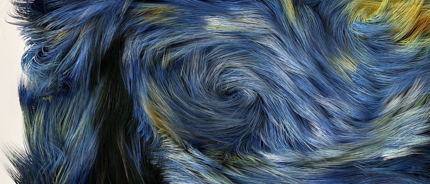 hair，painting，3d，leather and fur，