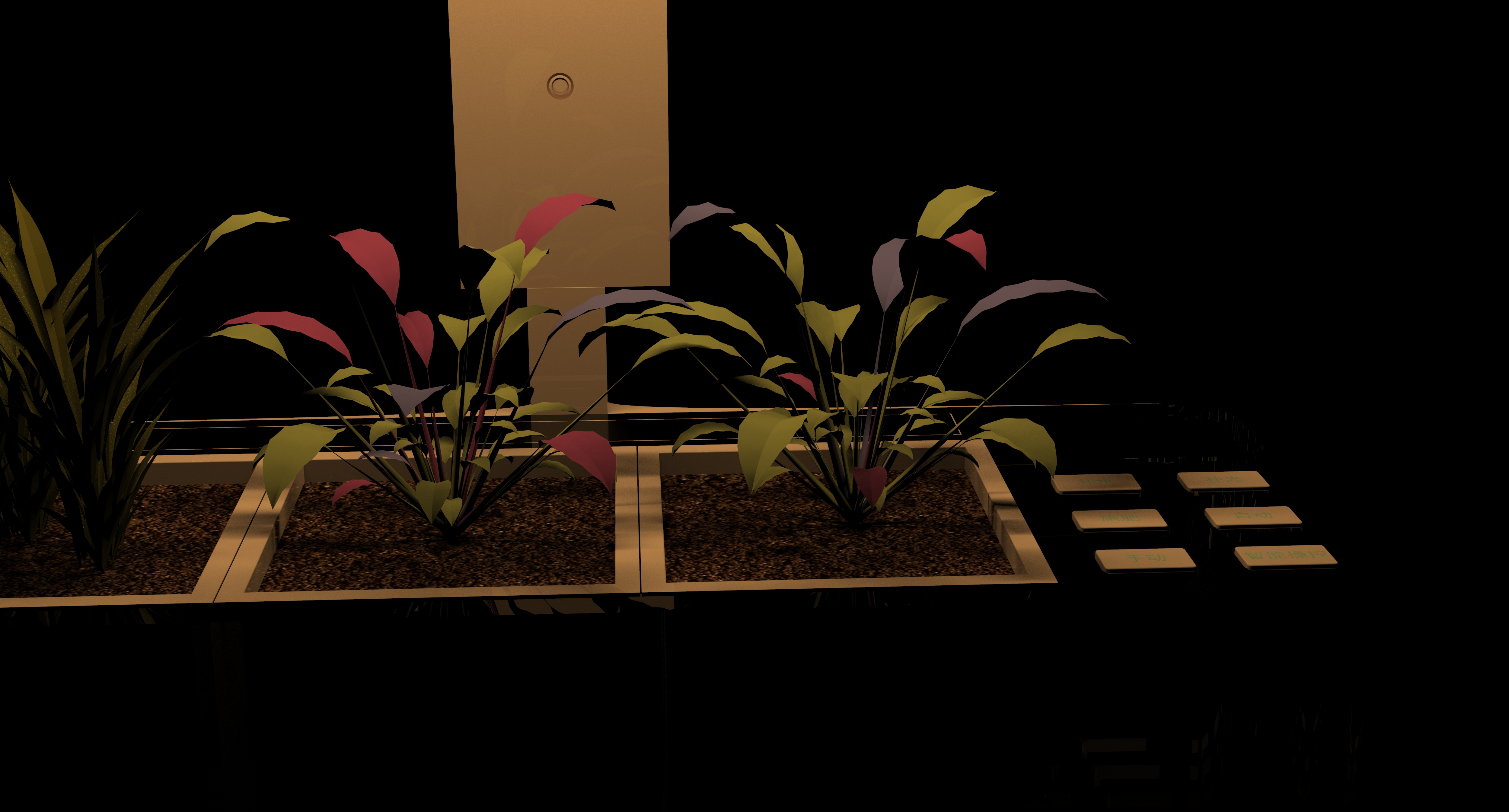 Intelligent potting，Potted plants，lamp，Botany，