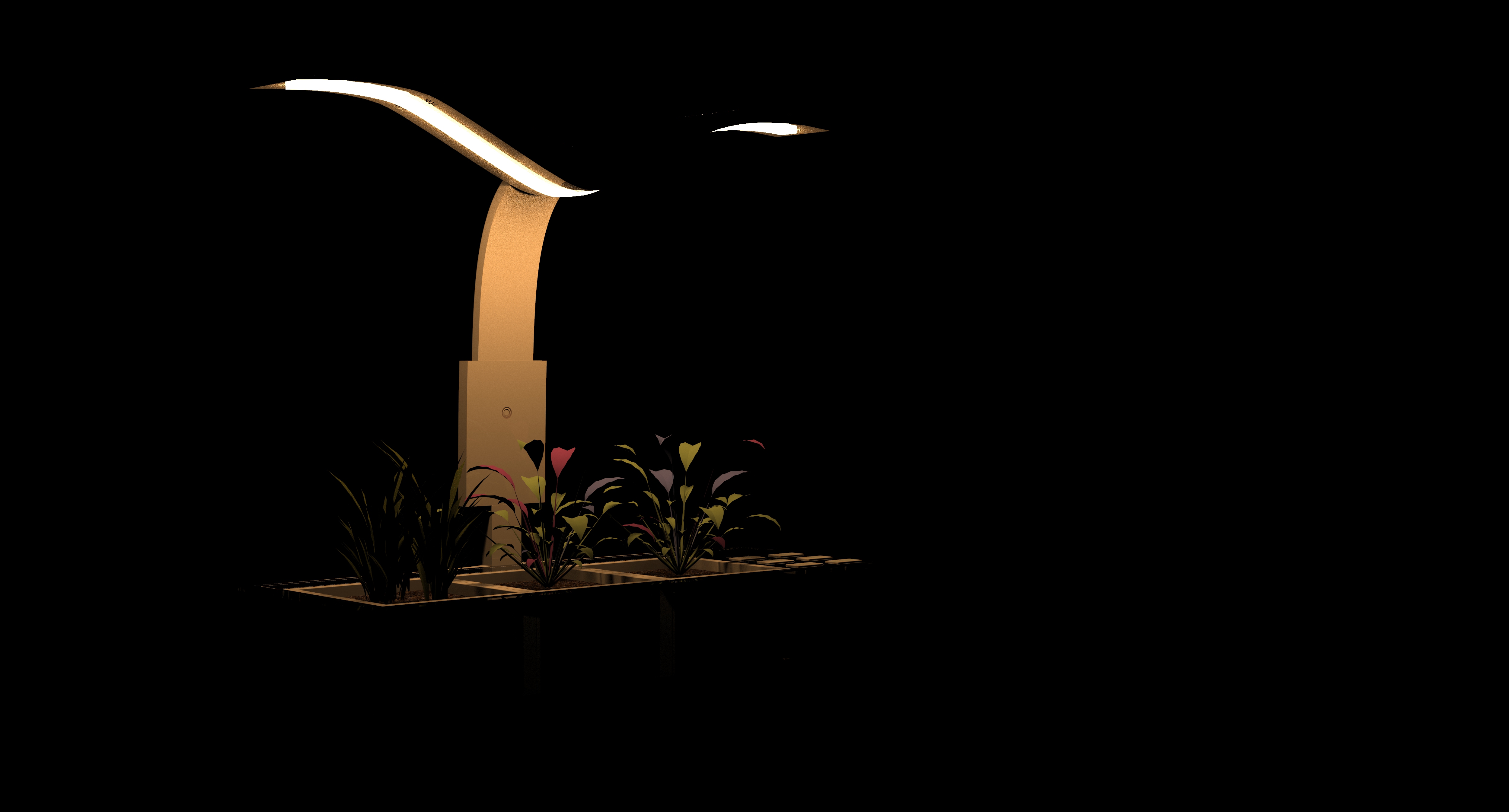 Intelligent potting，Potted plants，lamp，Botany，