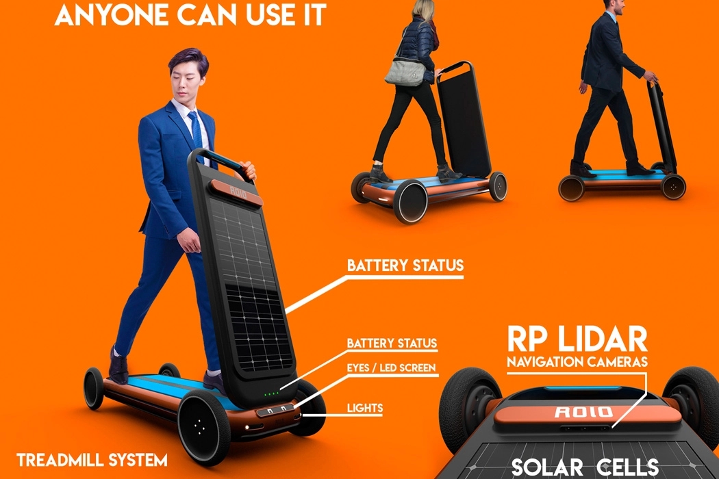 solar energy，Treadmill，Mobile scooter，