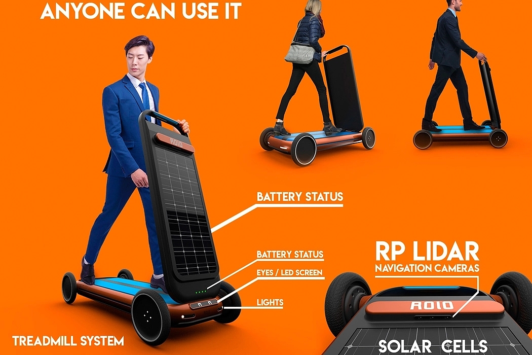 solar energy，Treadmill，Mobile scooter，