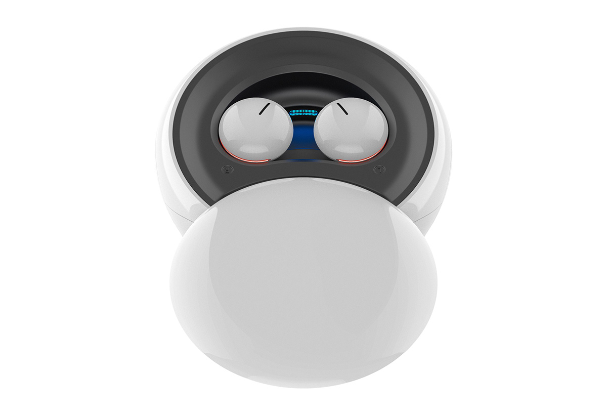 Charging box，Wireless headset，LED lighting，