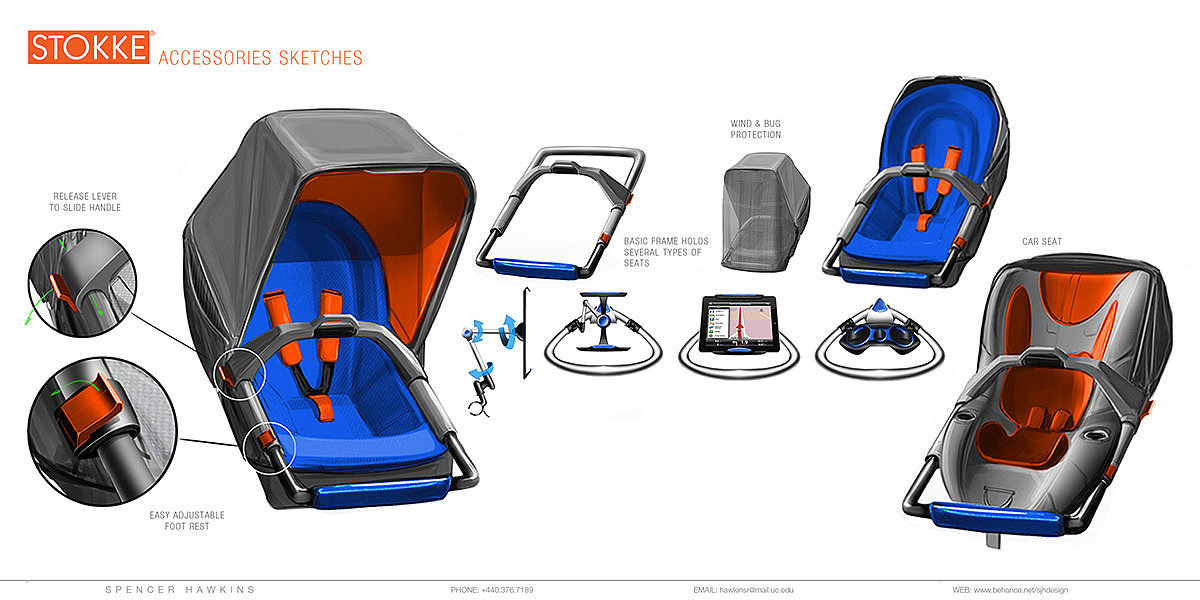 Foldable，Non lifting type，baby carriage，