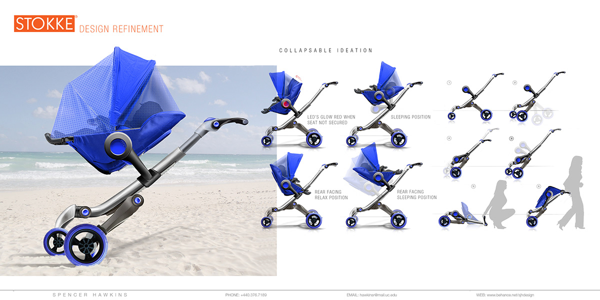 Foldable，Non lifting type，baby carriage，