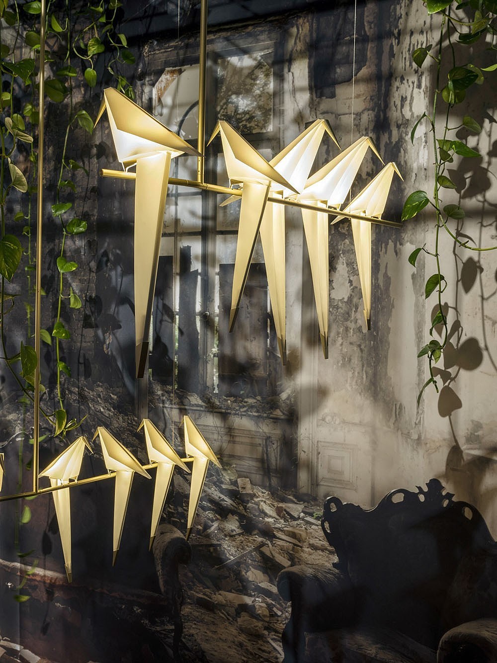 poetic flavour，Origami，Bird lamp，originality，Design，