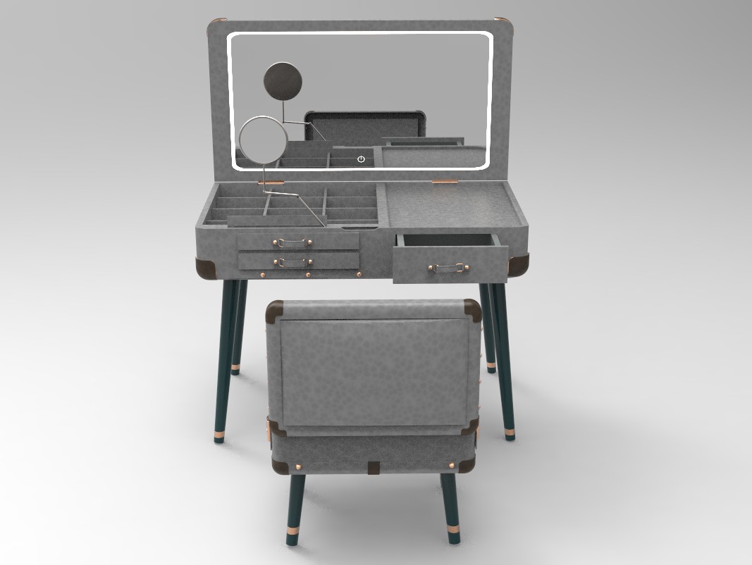 Leatherwear，leather trunk，dresser，