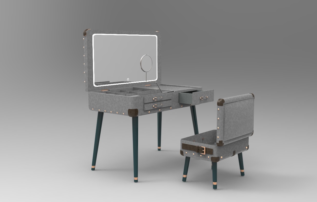 Leatherwear，leather trunk，dresser，