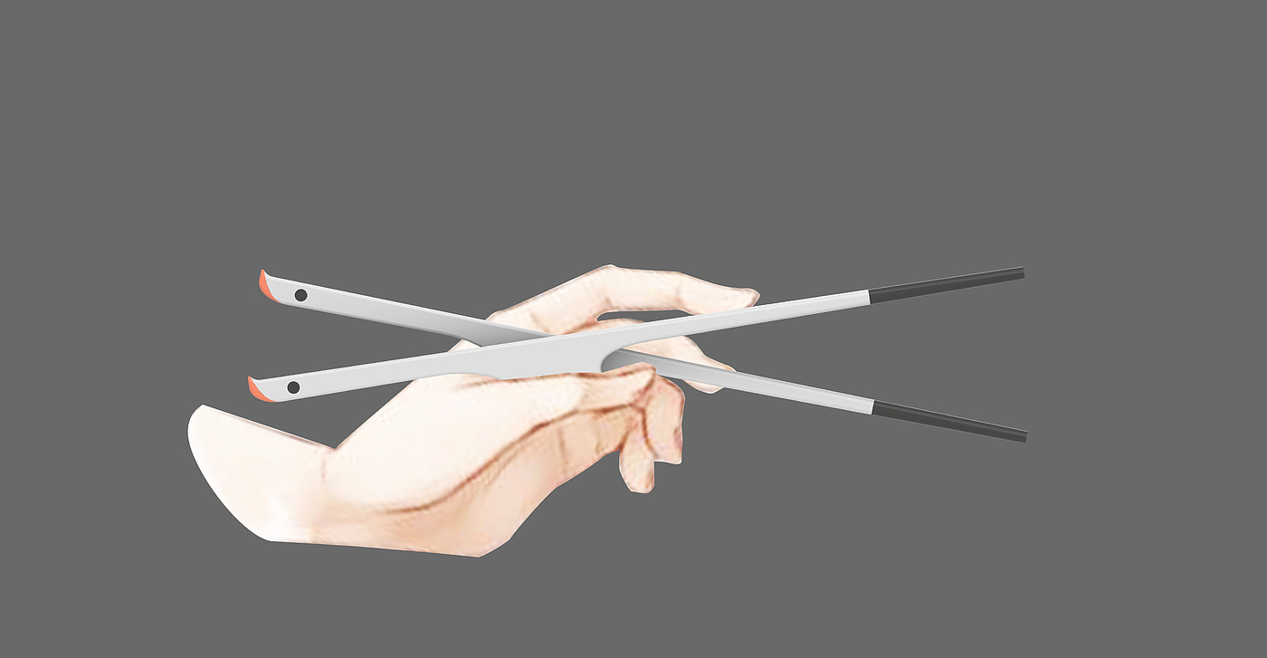 公筷，仿生设计，