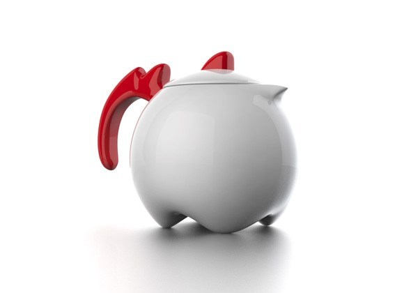 lovely，cock，teapot，teacup，Design，