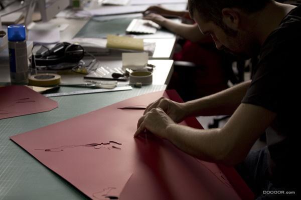 gules，fortress，bloody battle，paper-cut，originality，Design，