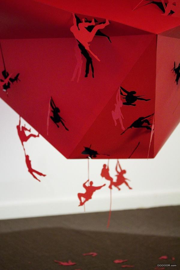 gules，fortress，bloody battle，paper-cut，originality，Design，