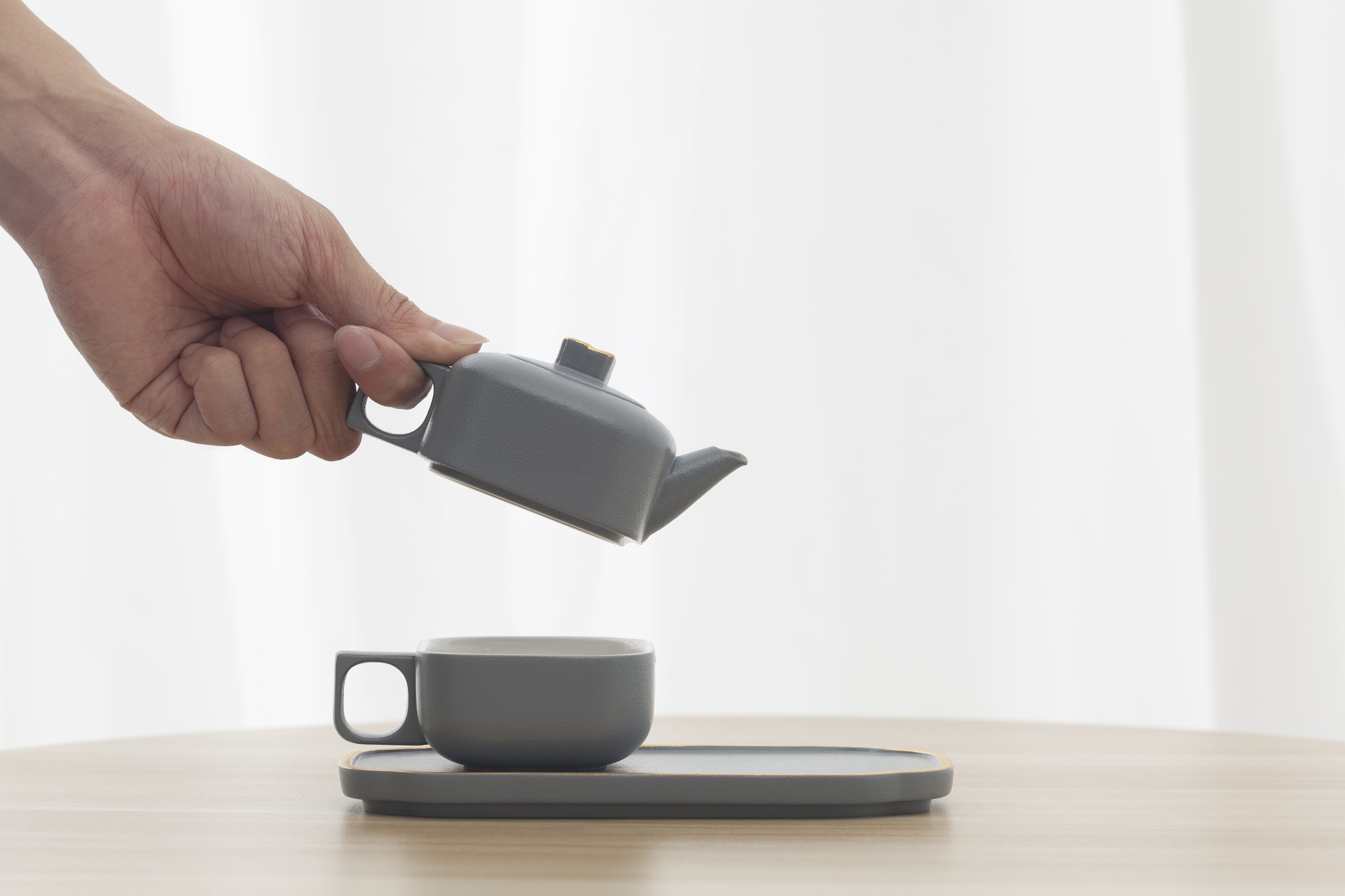 Poxi，the Imperial Palace，Moonstone ash，Siheruyi，A pot and a cup，