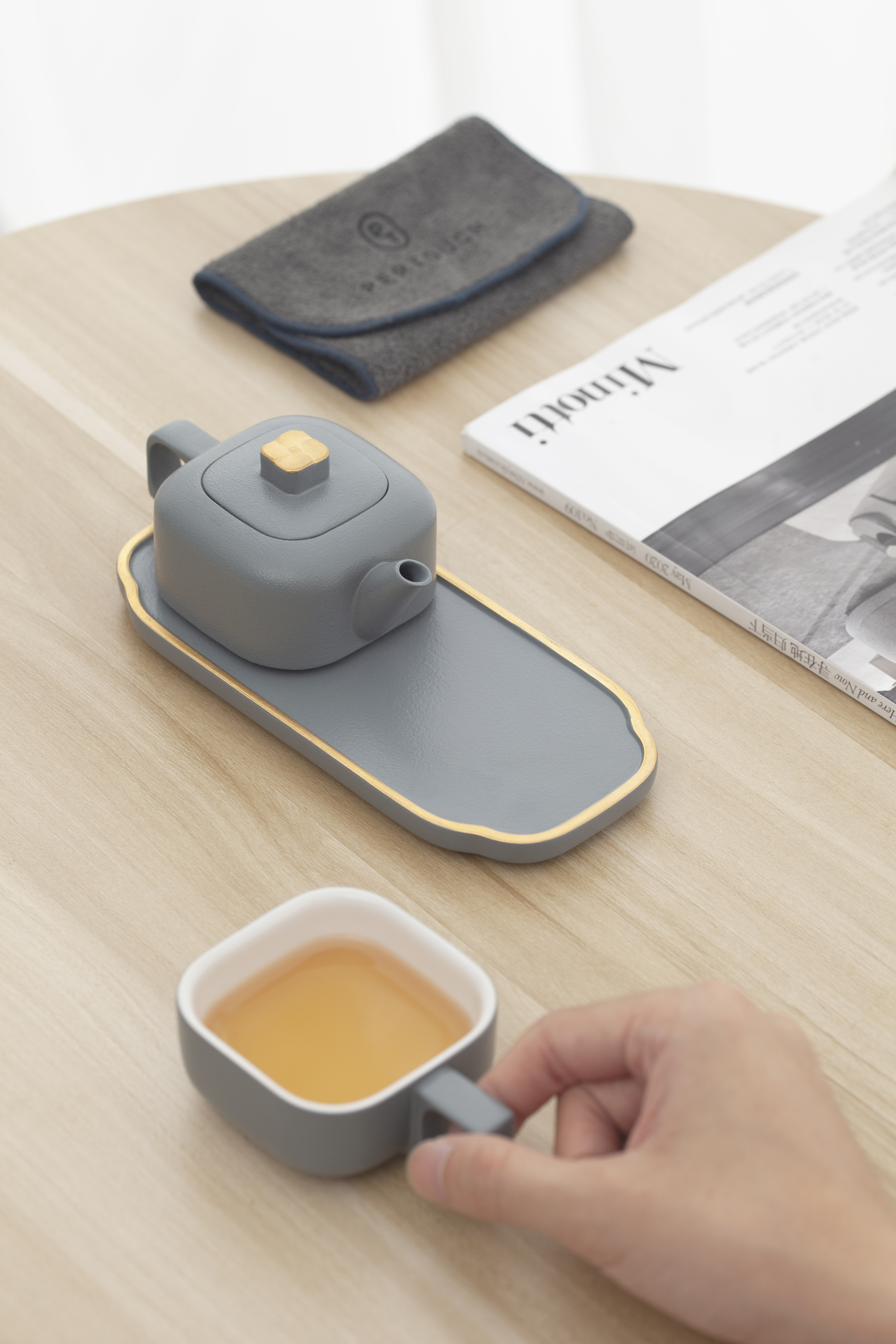 Poxi，the Imperial Palace，Moonstone ash，Siheruyi，A pot and a cup，