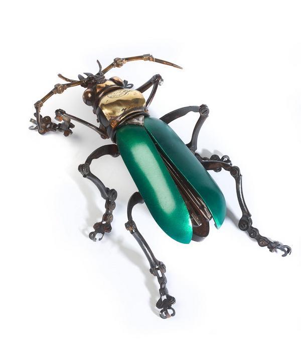 France，artist，steam，Punk，insect，Sculpture，