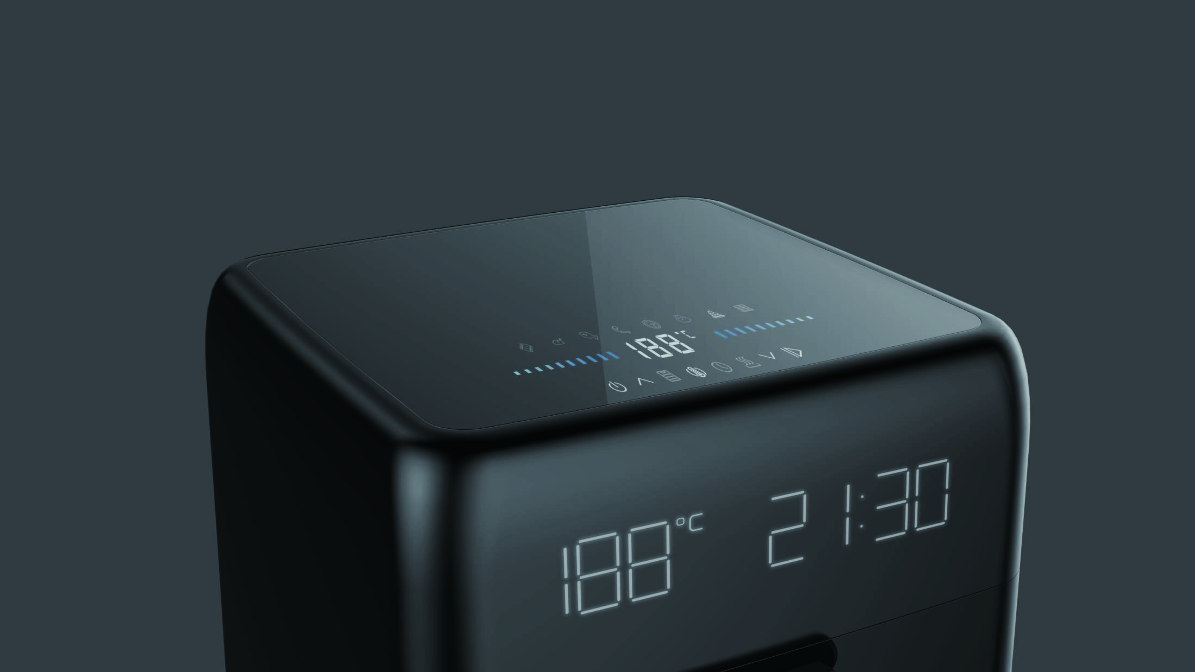 Air fryer，Air oven，product design，industrial design，kitchen，small home appliances，Innovative design，