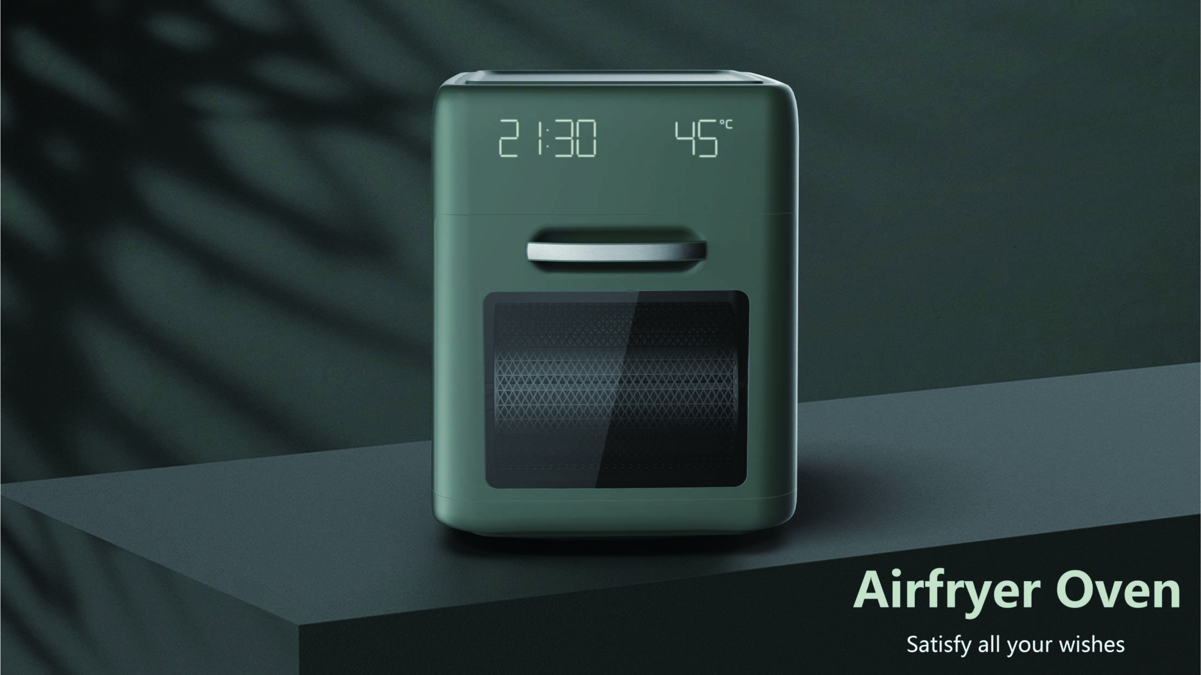 Air fryer，Air oven，product design，industrial design，kitchen，small home appliances，Innovative design，