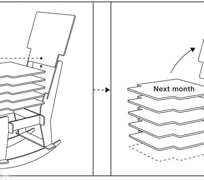 personality，Rocking chair，calendar，originality，Design，