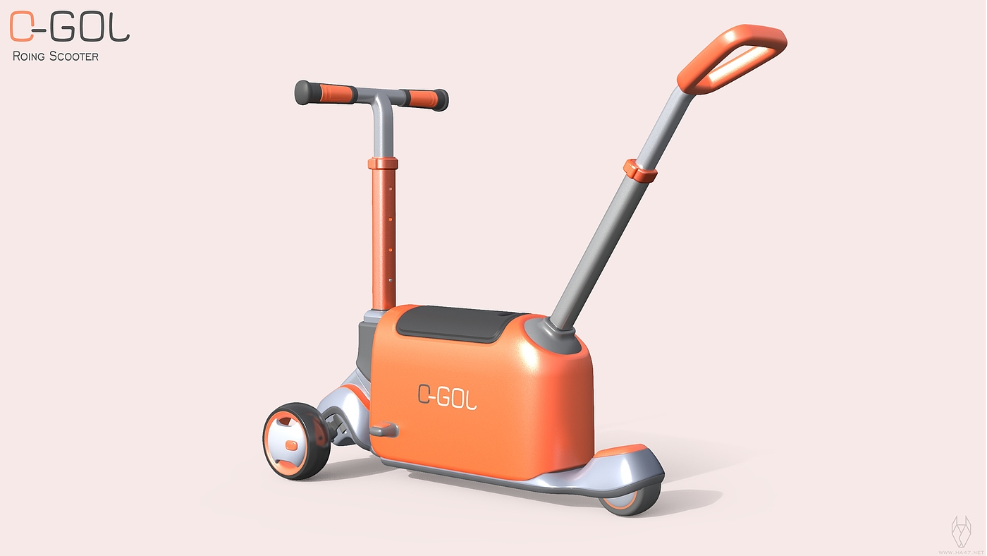 Husky design，Original works，Children's scooters，Children's toy car，