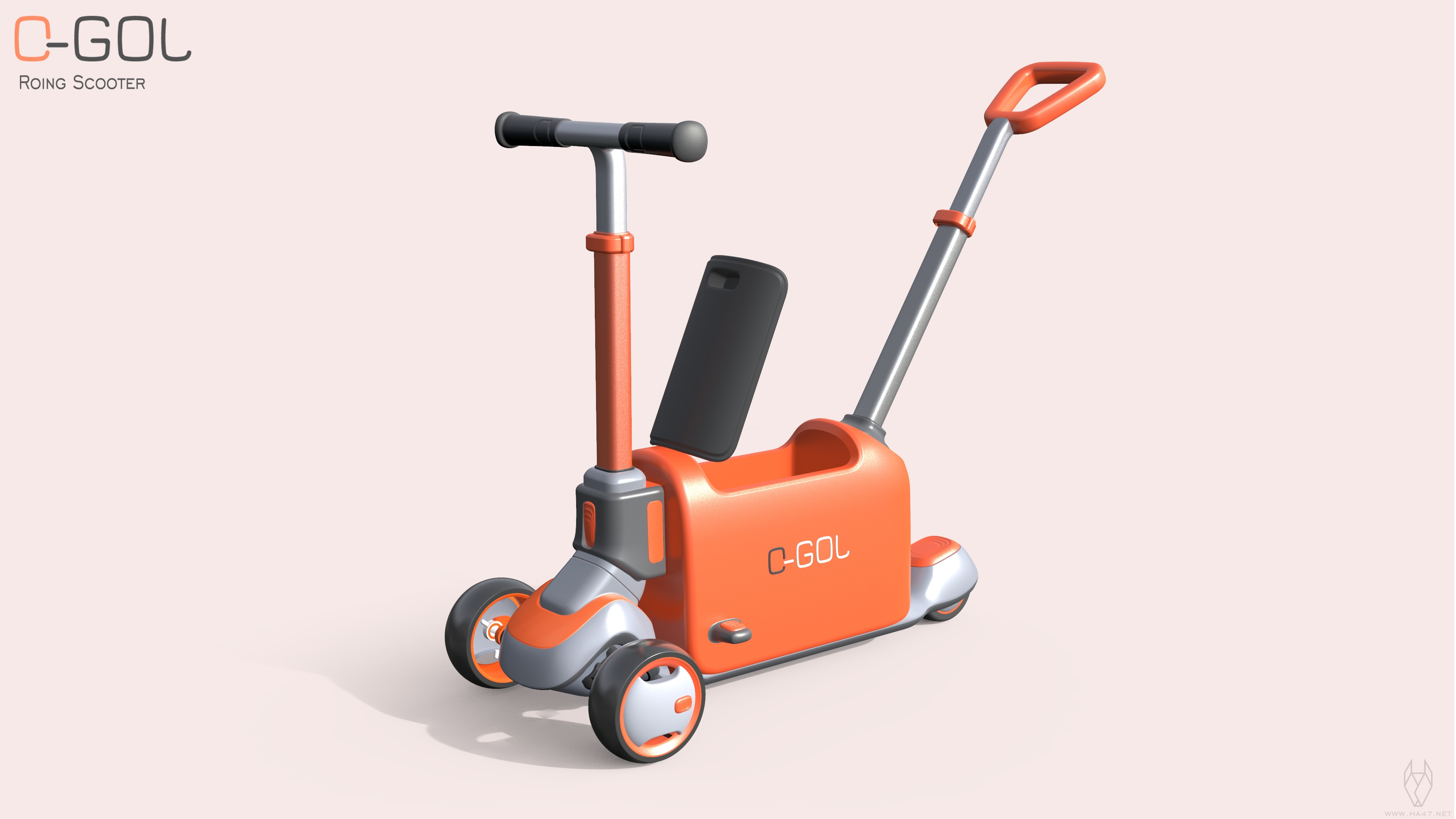 Husky design，Original works，Children's scooters，Children's toy car，