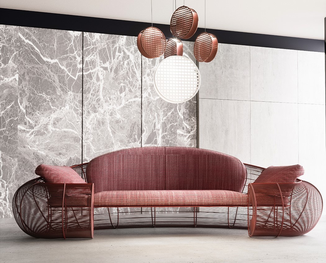sofa，Hollow，Minimalism，