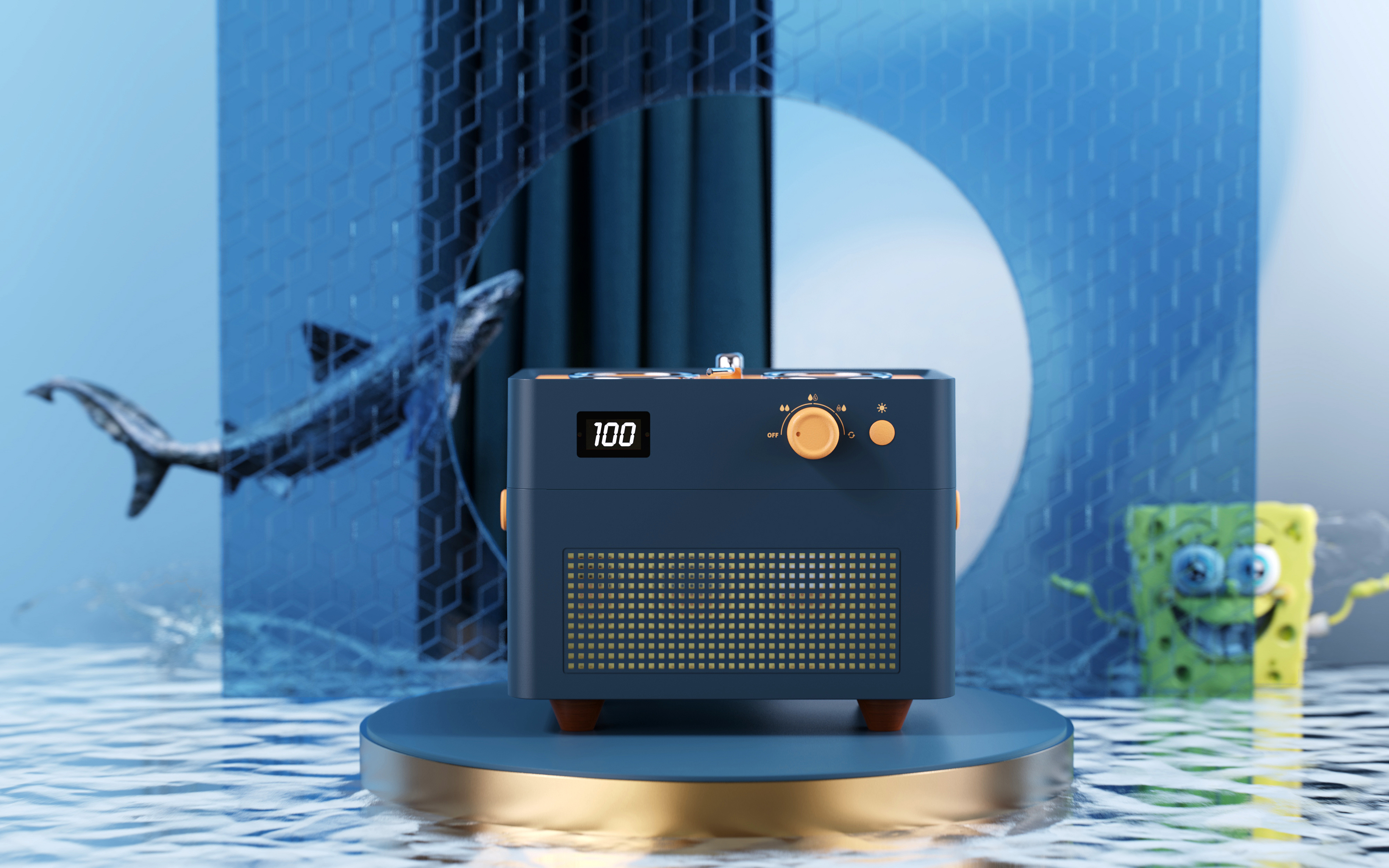 Retro，Humidifier，jukebox，Original design，