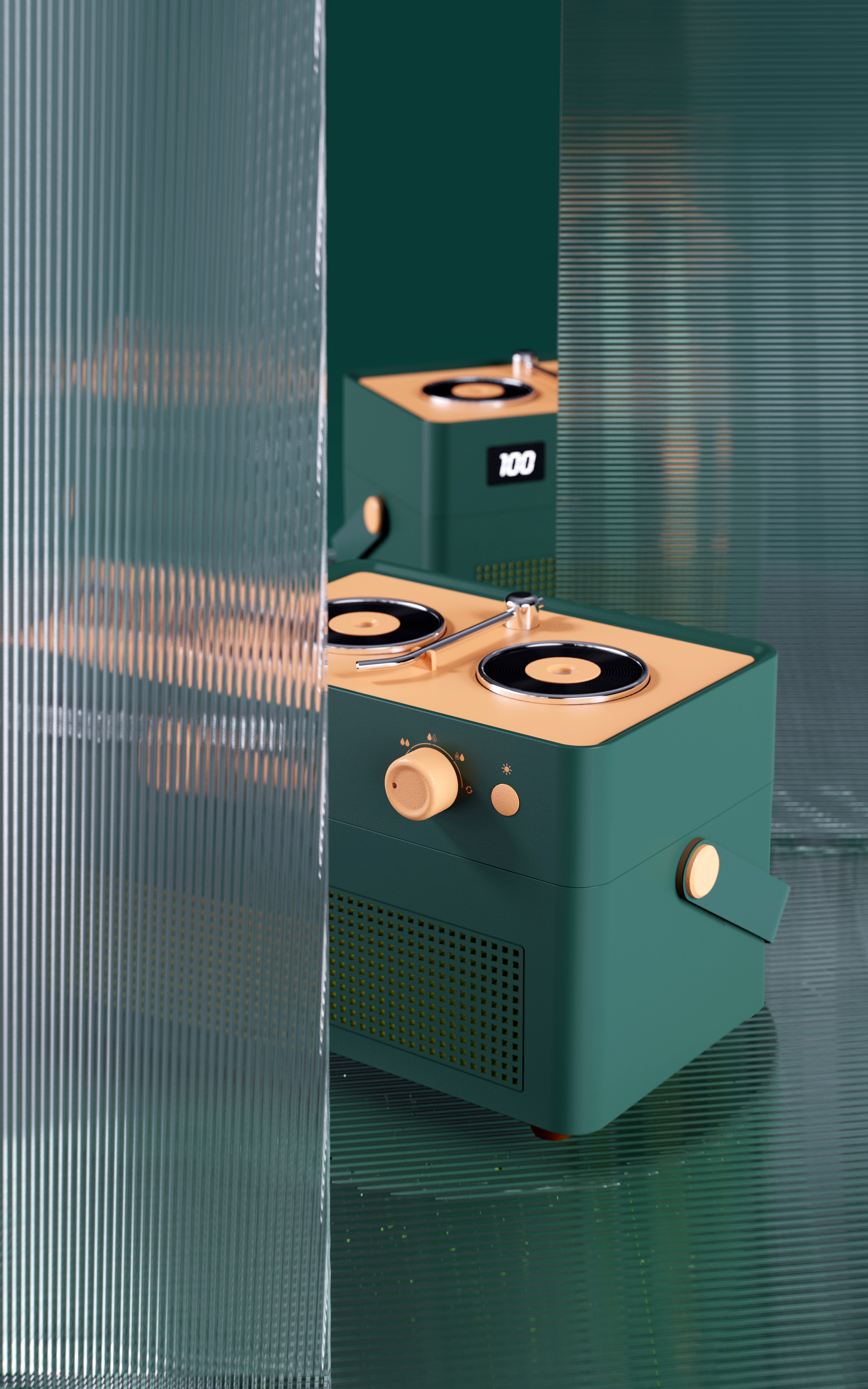 Retro，Humidifier，jukebox，Original design，