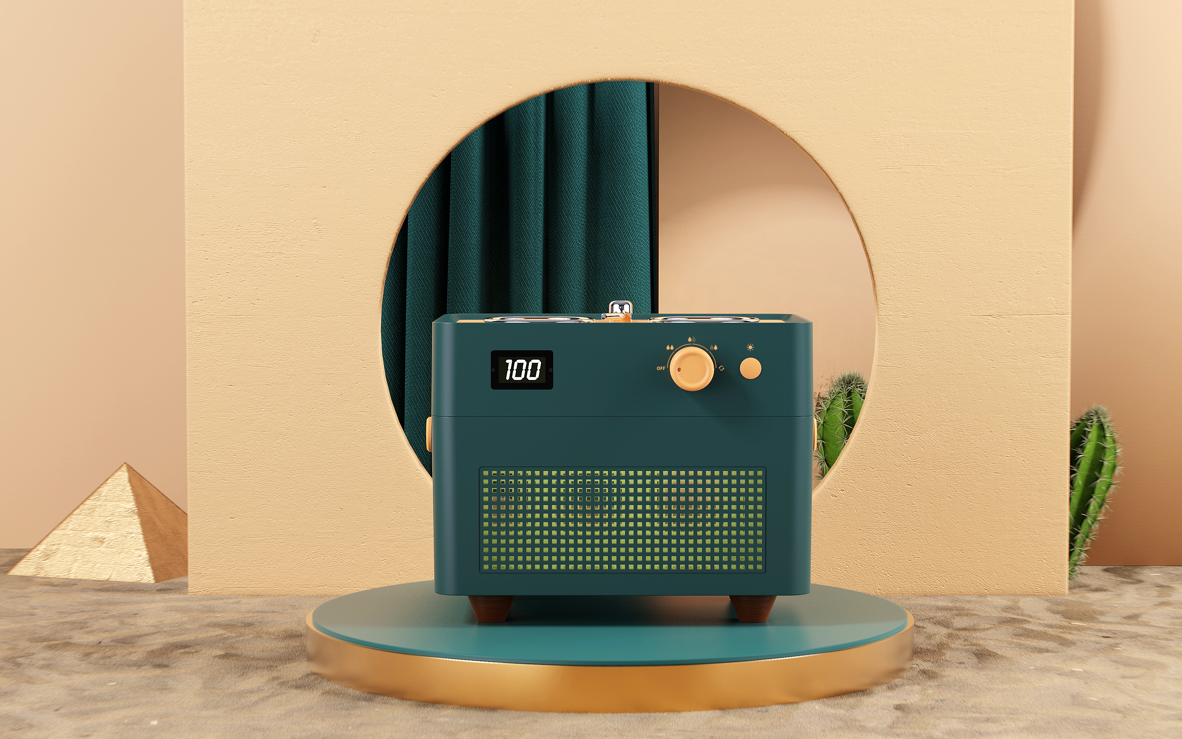 Retro，Humidifier，jukebox，Original design，