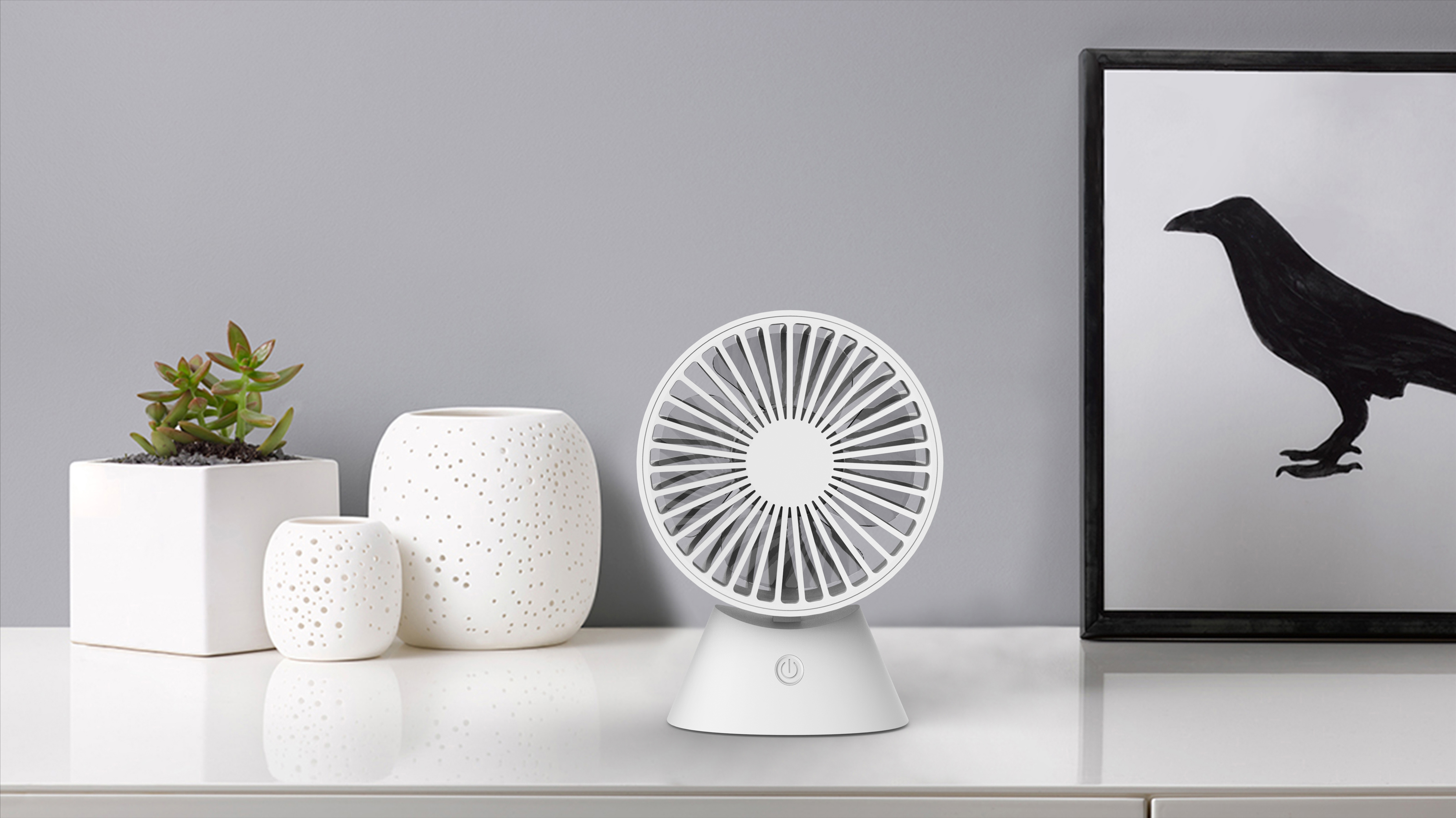 Fan，Mini，Desktop products，Simplicity，fashion，