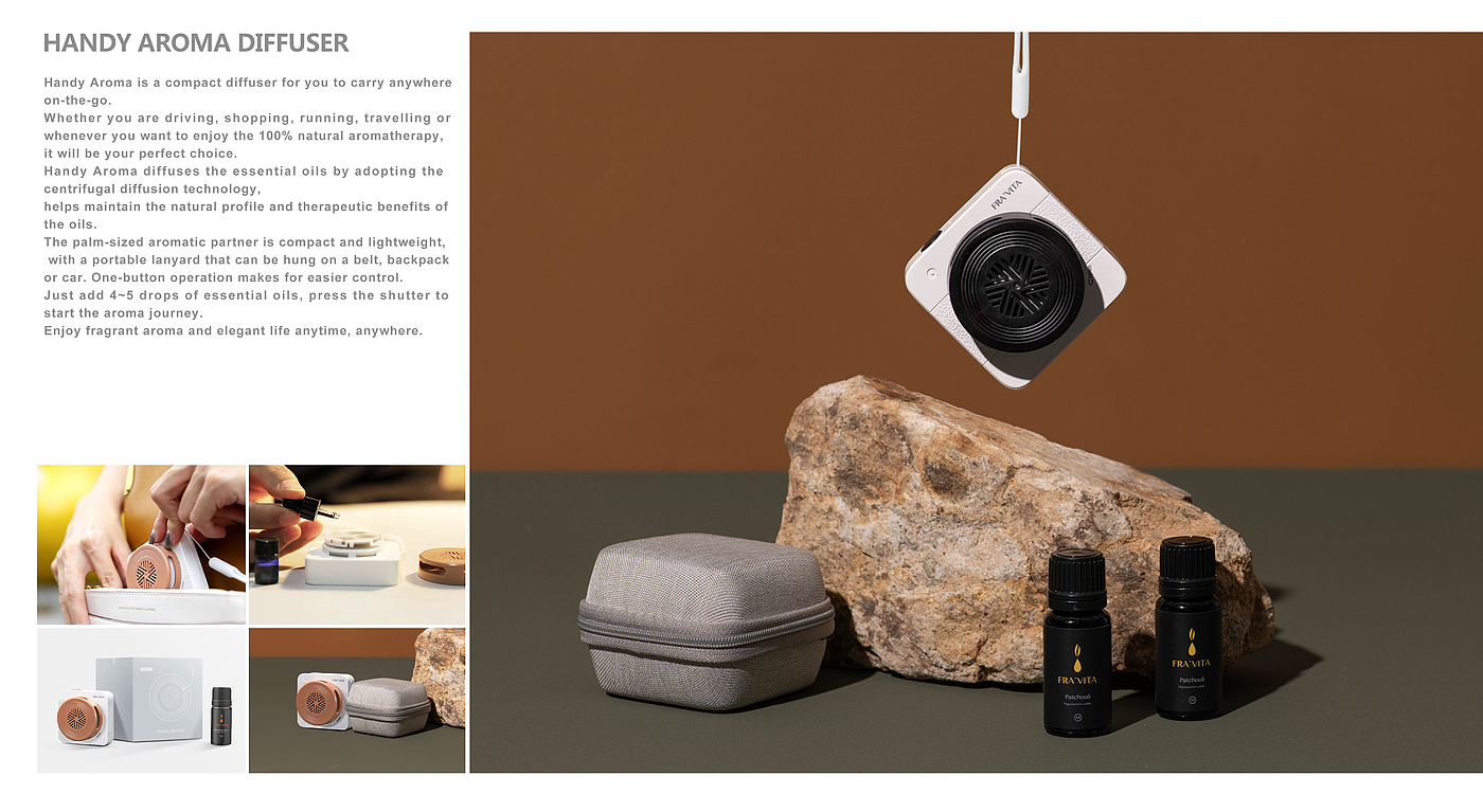 Portable aromatherapy diffuser，
