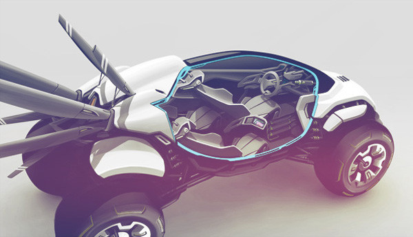 Rally ，Secret weapon，Automobile conceptual design，Cool shape，