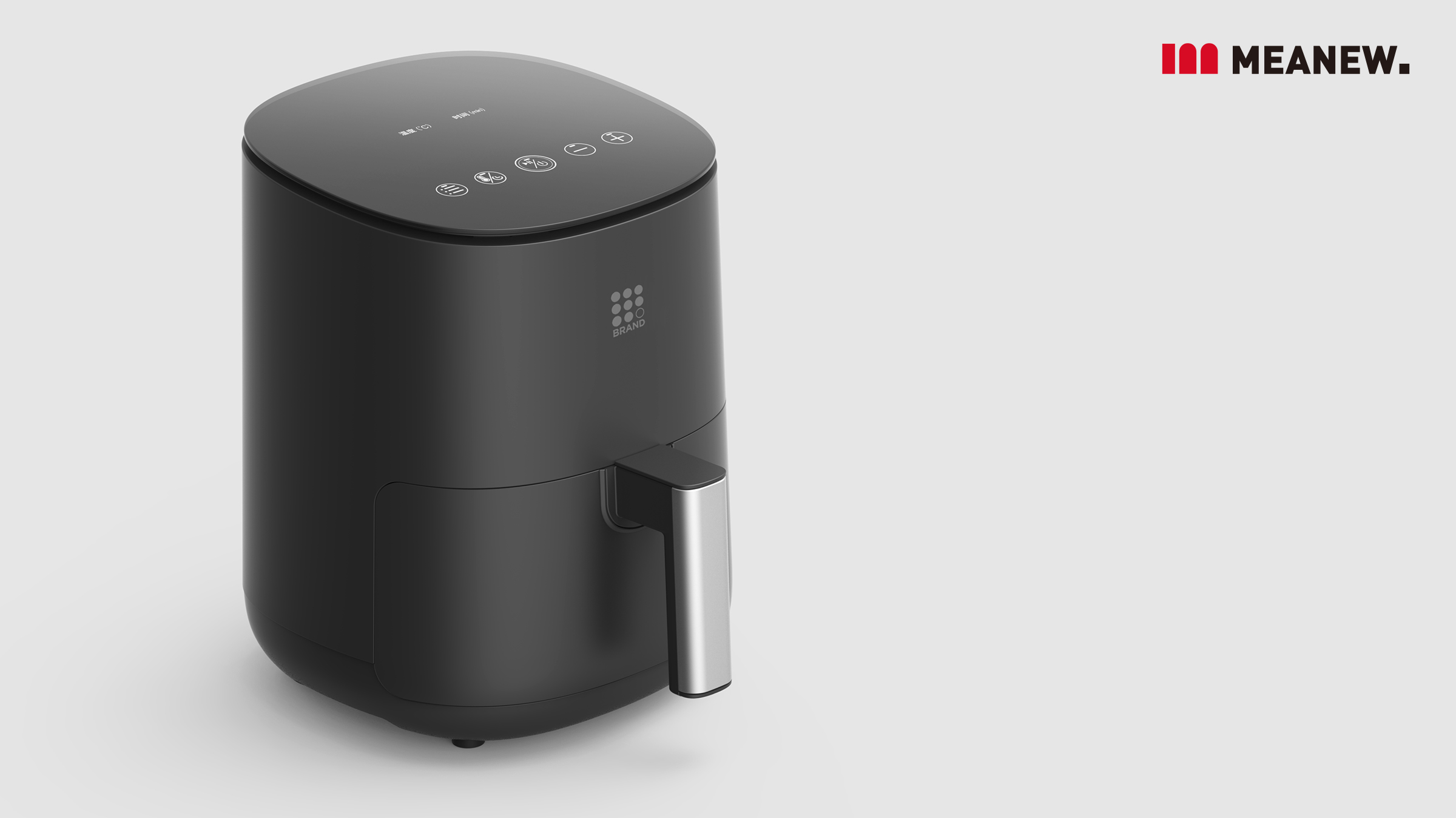 Intelligent air fryer，Kitchen appliances，Meanew Design，Mingrui industrial design，Retro light luxury，
