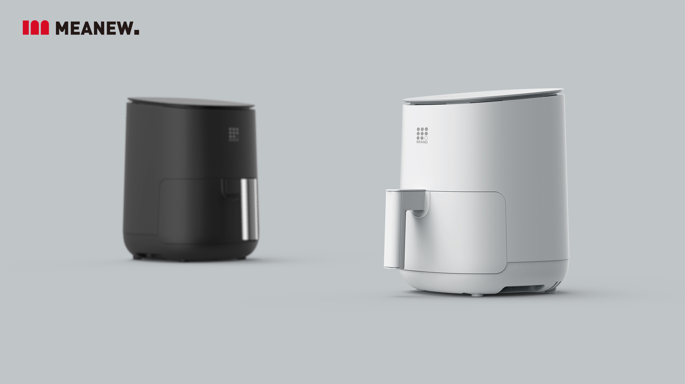 Intelligent air fryer，Kitchen appliances，Meanew Design，Mingrui industrial design，Retro light luxury，