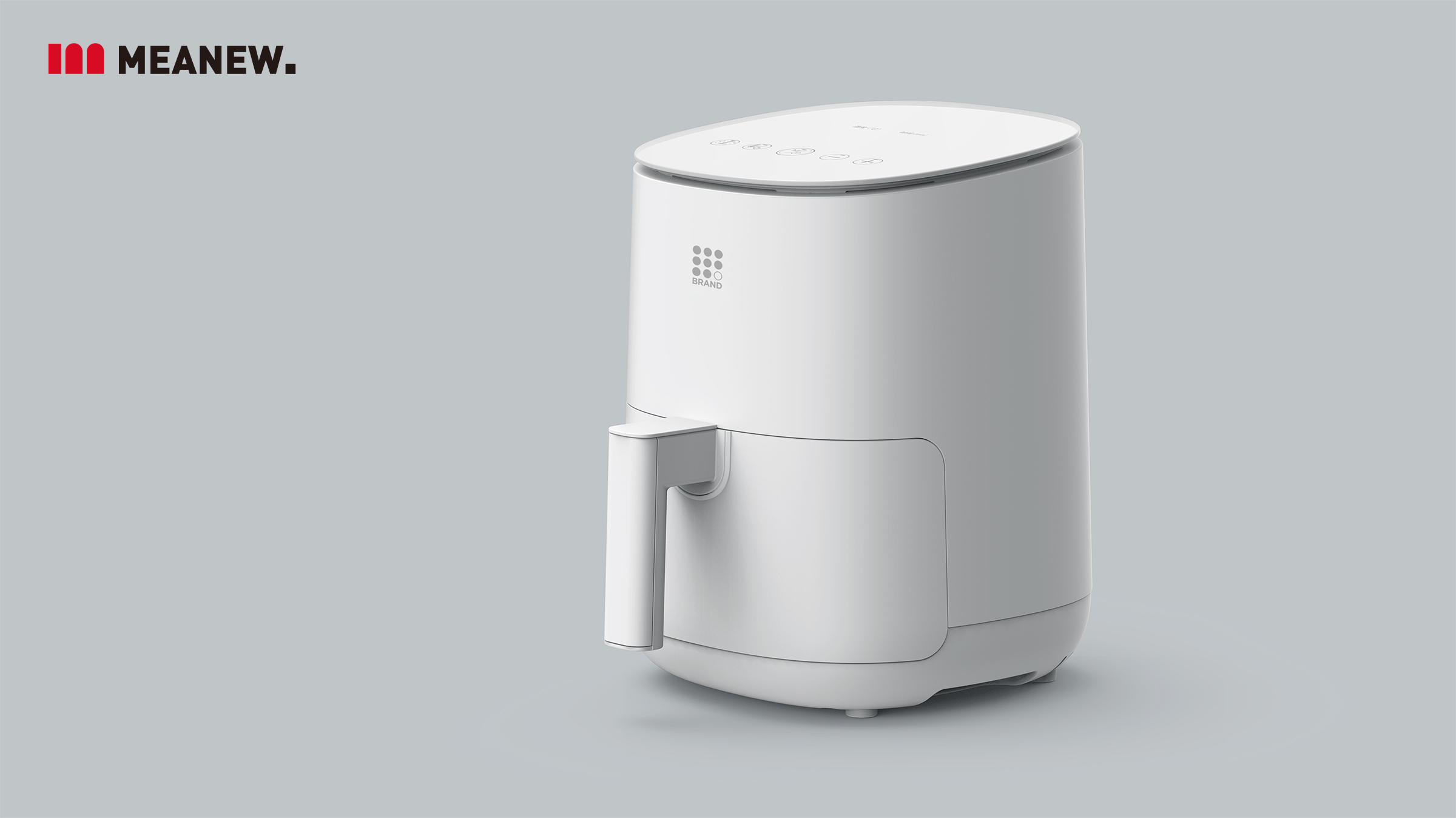 Intelligent air fryer，Kitchen appliances，Meanew Design，Mingrui industrial design，Retro light luxury，