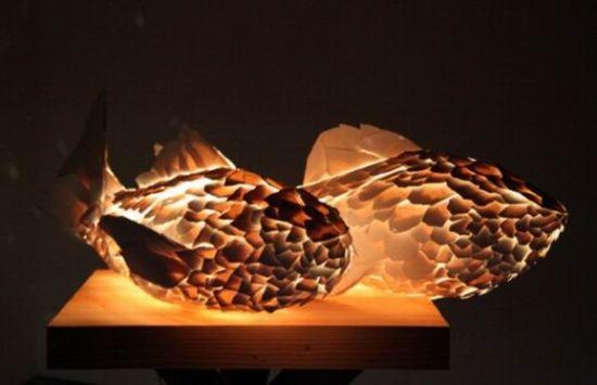 Fish jump，surrealistic，Fish lamp，originality，Design，