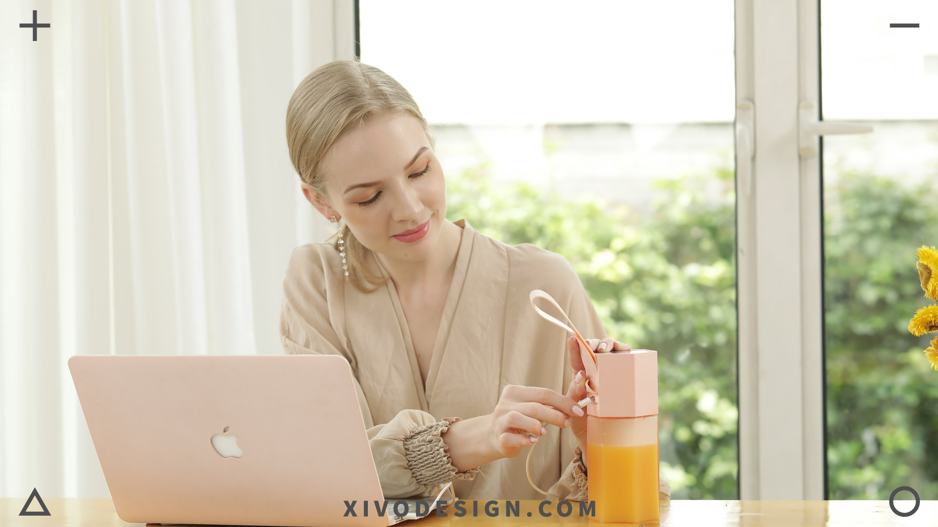 Juice cup，Good simple geometry，hexagon，juice cup，Juicer，Fruits，Creative small household appliances，