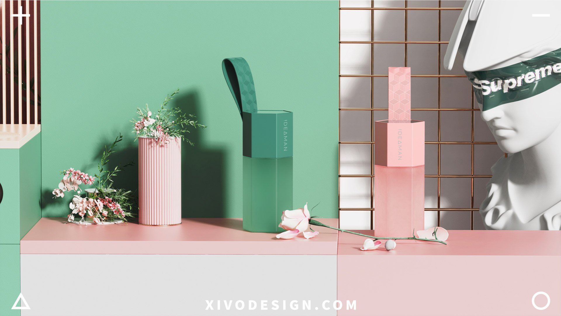 Juice cup，Good simple geometry，hexagon，juice cup，Juicer，Fruits，Creative small household appliances，