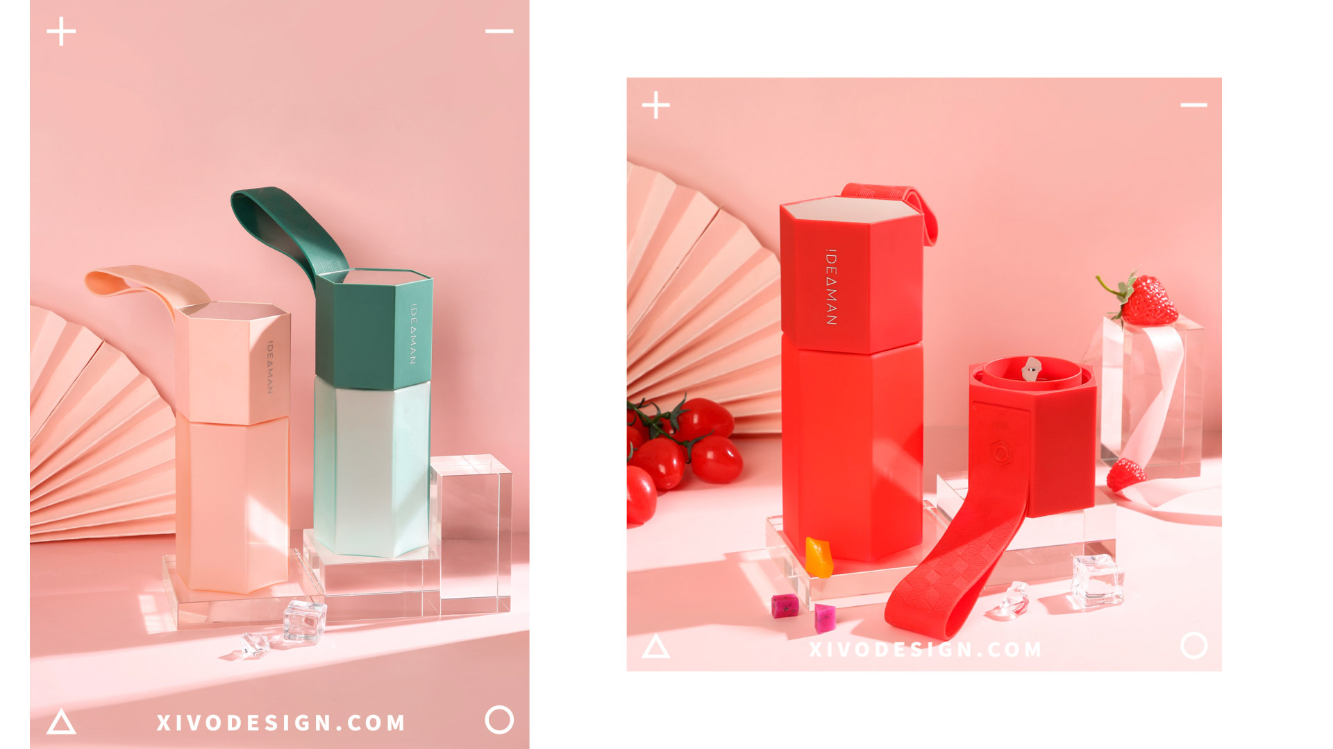 Juice cup，Good simple geometry，hexagon，juice cup，Juicer，Fruits，Creative small household appliances，