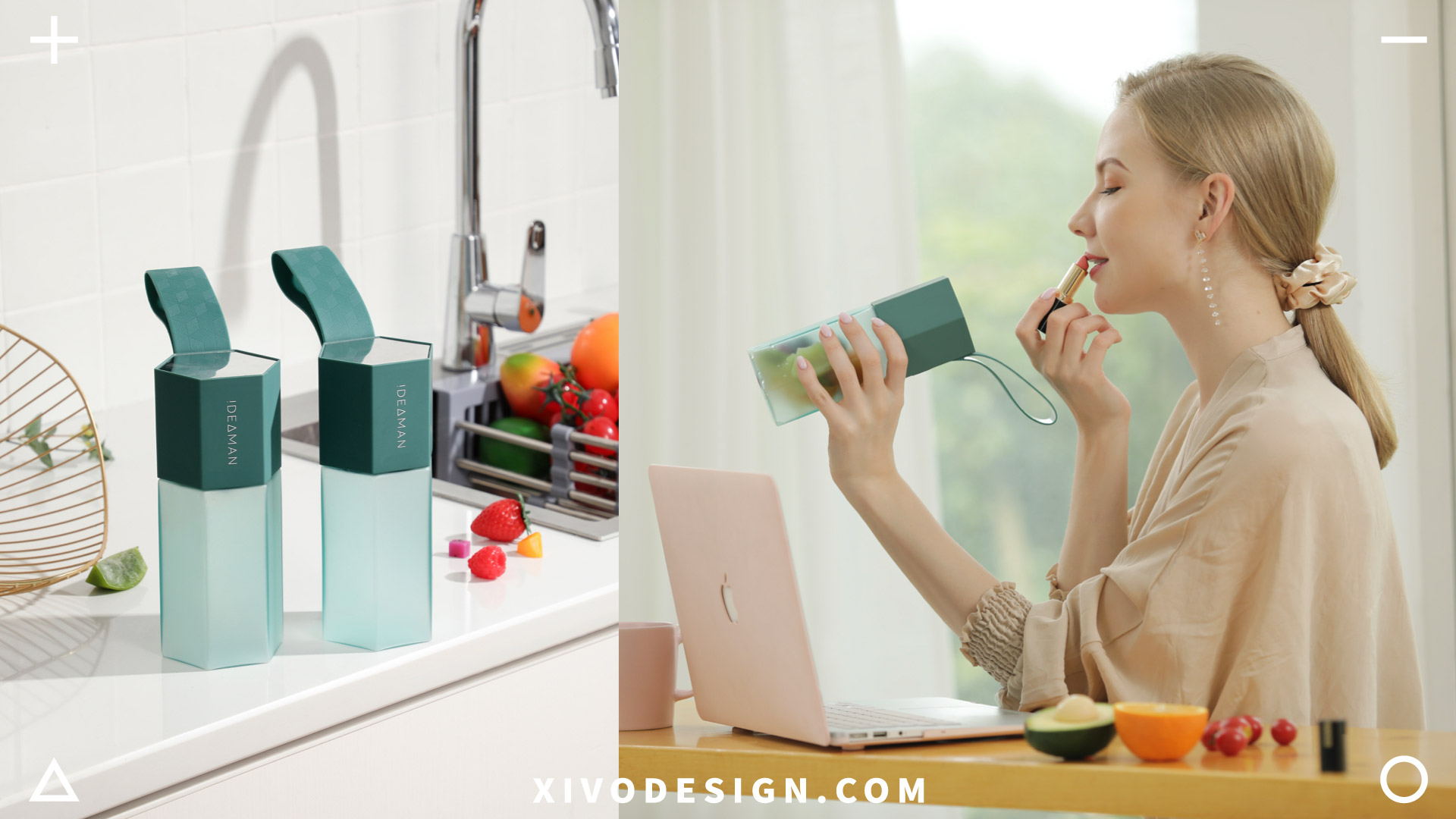 Juice cup，Good simple geometry，hexagon，juice cup，Juicer，Fruits，Creative small household appliances，