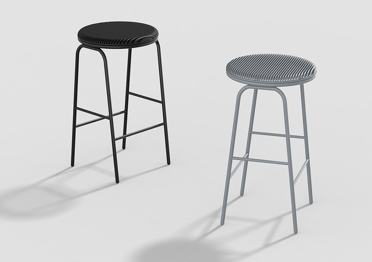 stool，chair，linear，Simplicity，