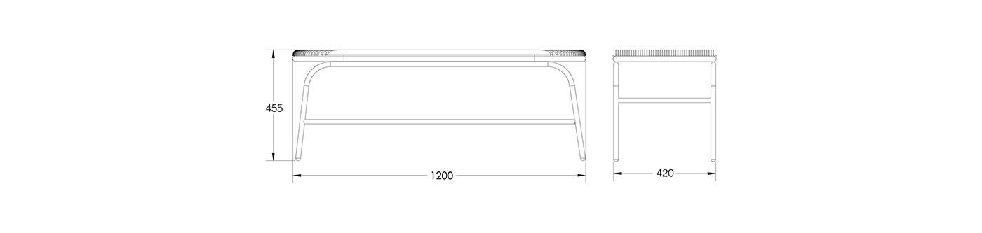 stool，chair，linear，Simplicity，
