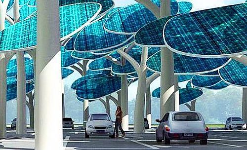 solar energy，Charging pile，Parking lot，Electric vehicle，conceptual design，