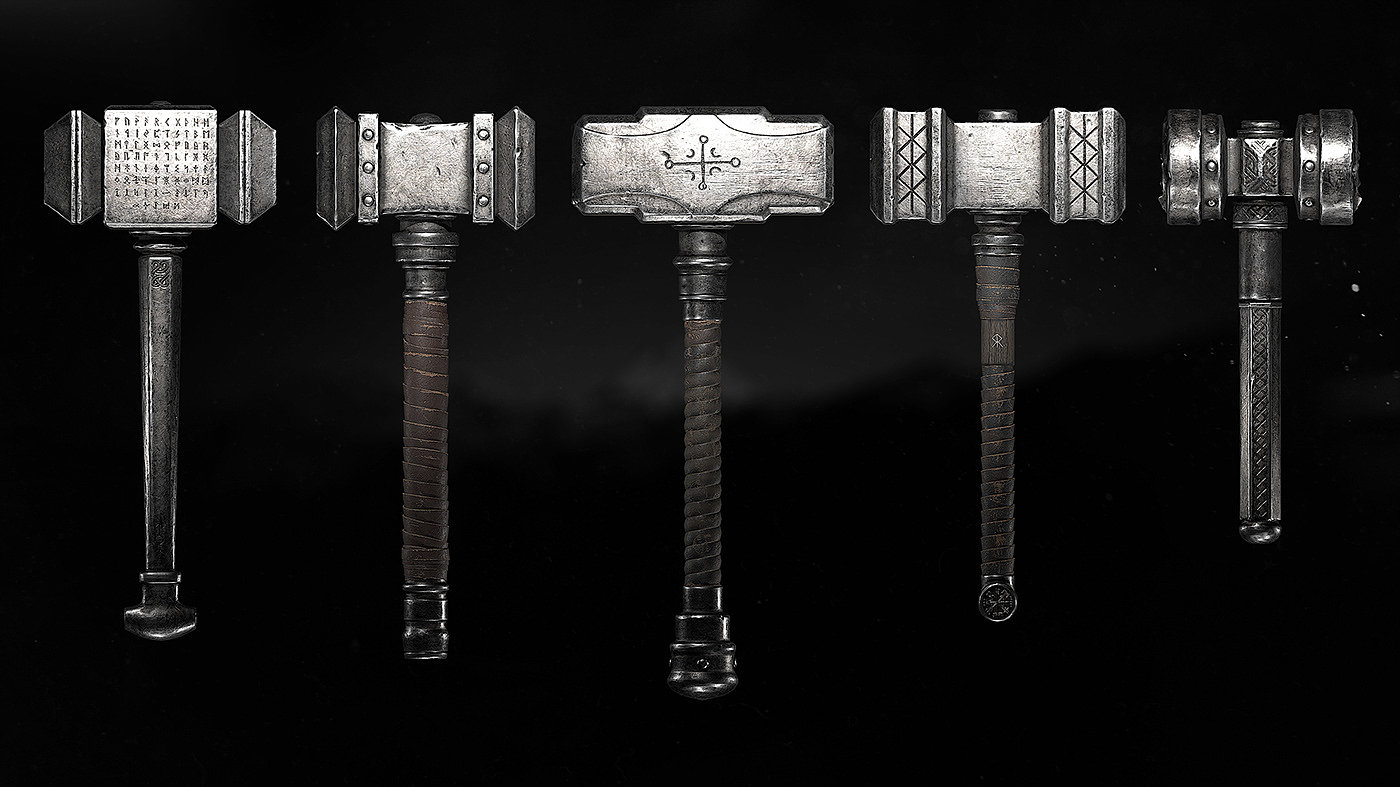 Medieval hammers，Alexandr Novitskiy，锤子，