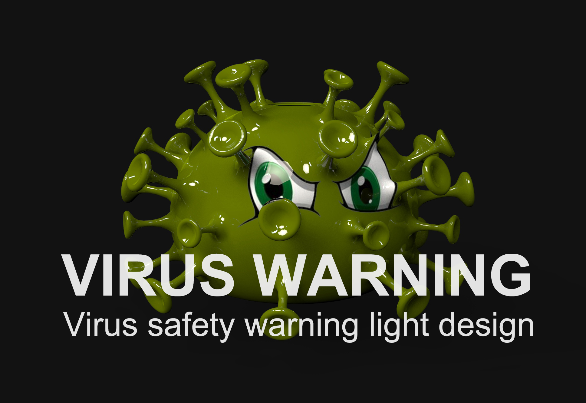 Lamp design, virus warning light，