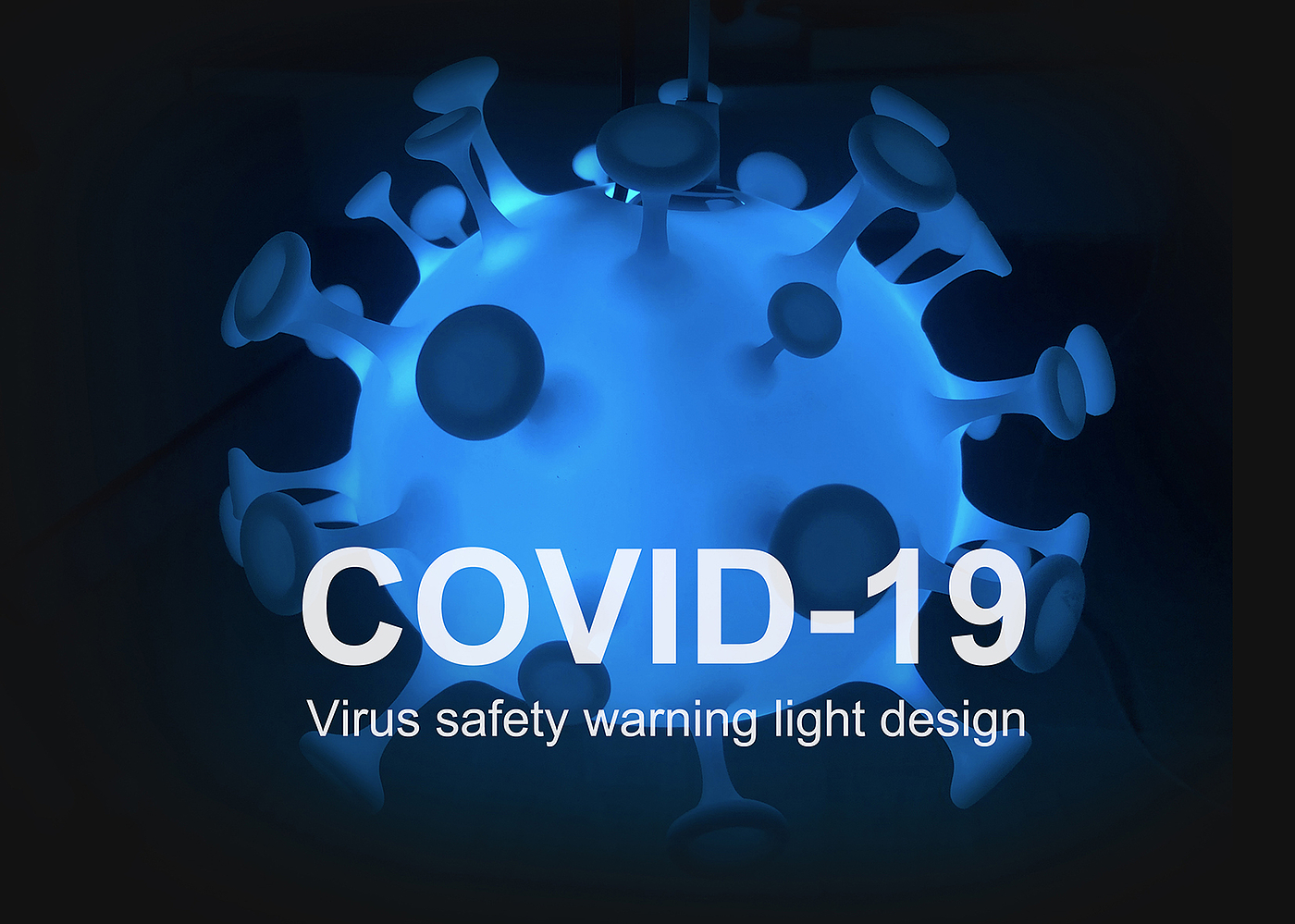 Lamp design, virus warning light，