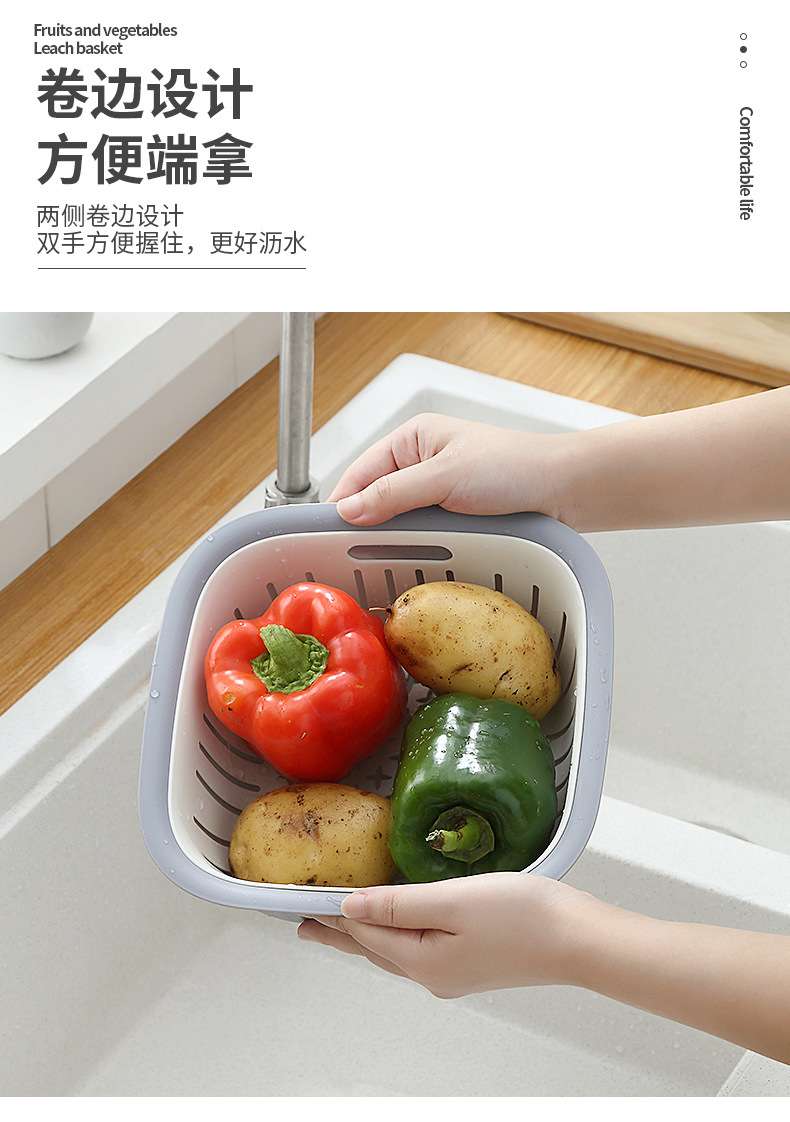 Drain basket，Fresh keeping box，Refrigerator preservation，