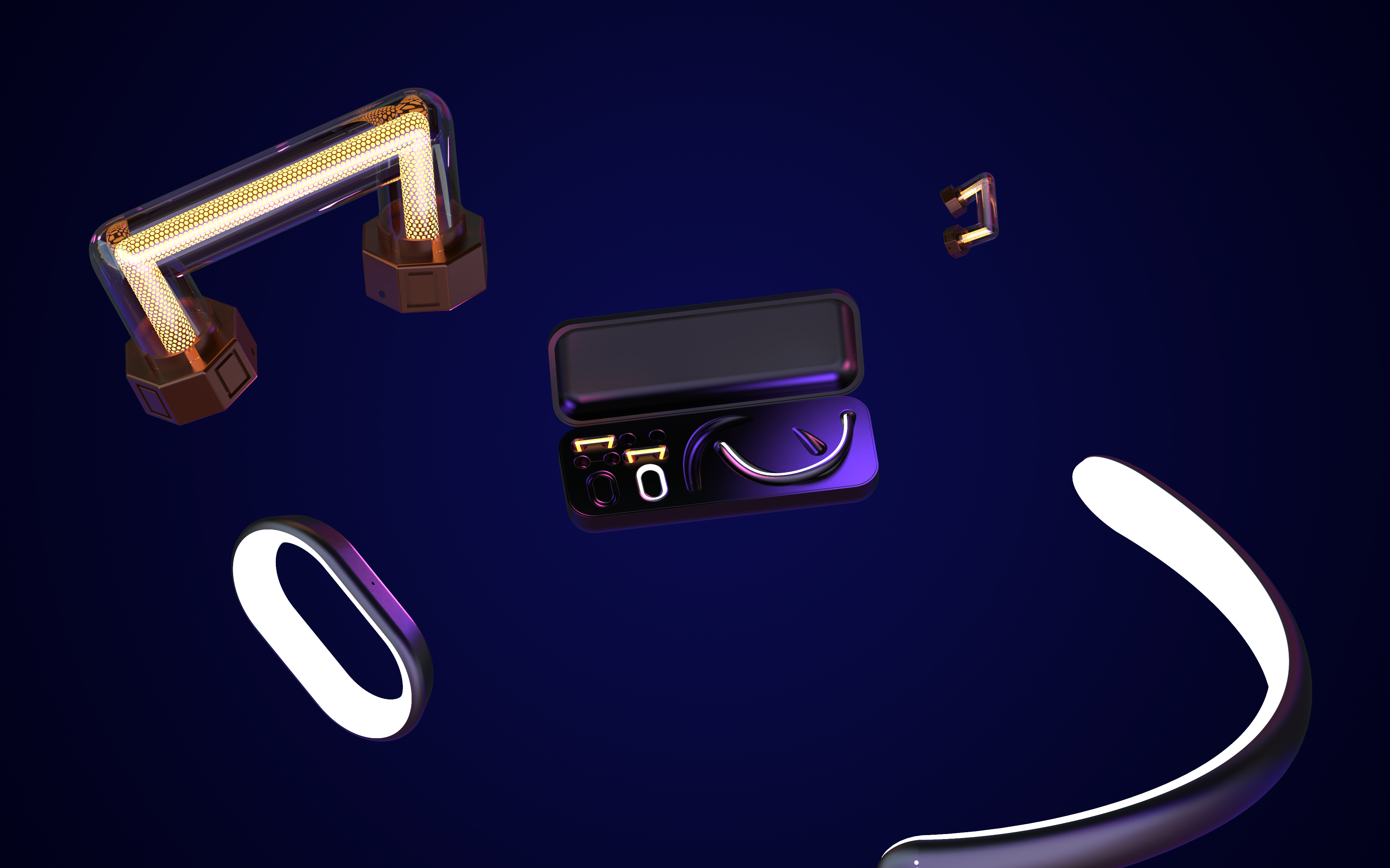 Cyber，Punk，Cyberpunk，innovate，Earrings，