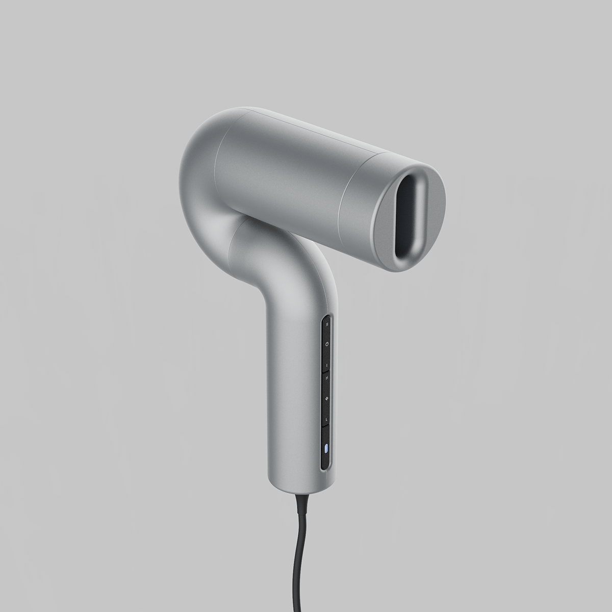 hair drier，Minimalist，Metal，Render，