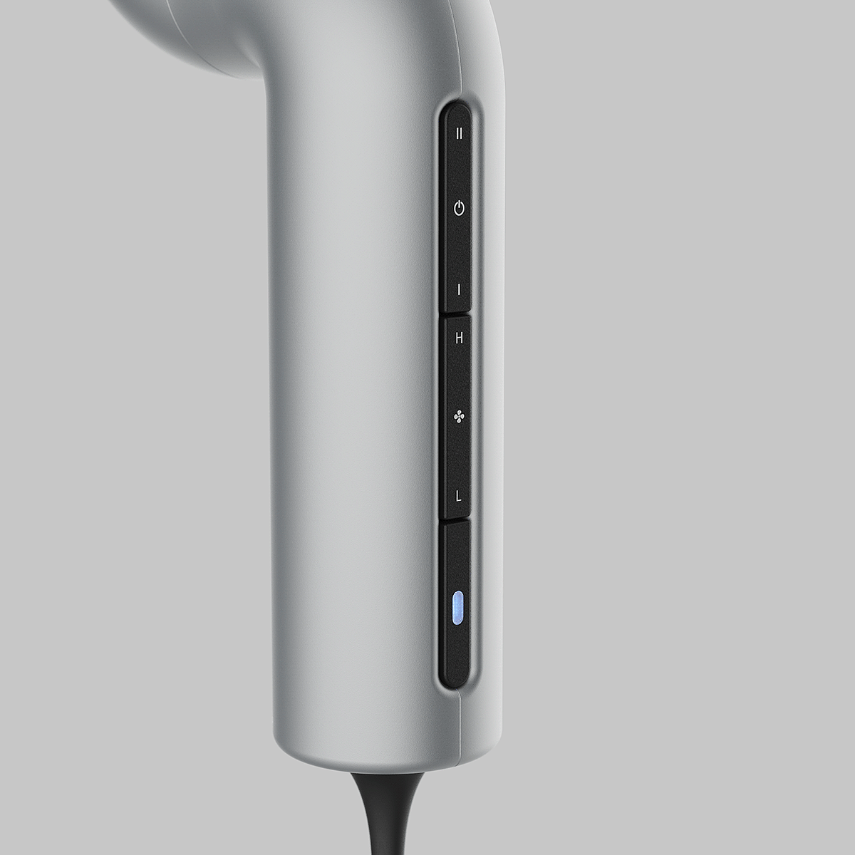 hair drier，Minimalist，Metal，Render，